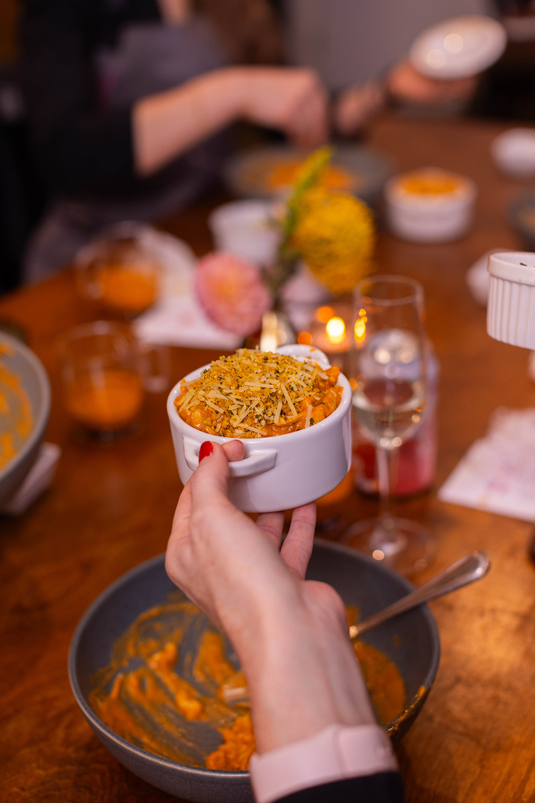 Gourmet Thanksgiving Recipes from Celebrity Chefs, Restaurateurs, and Culinary Experts - Butter Chicken Mac & Cheese by Maneet Chauhan x Tasty Bites