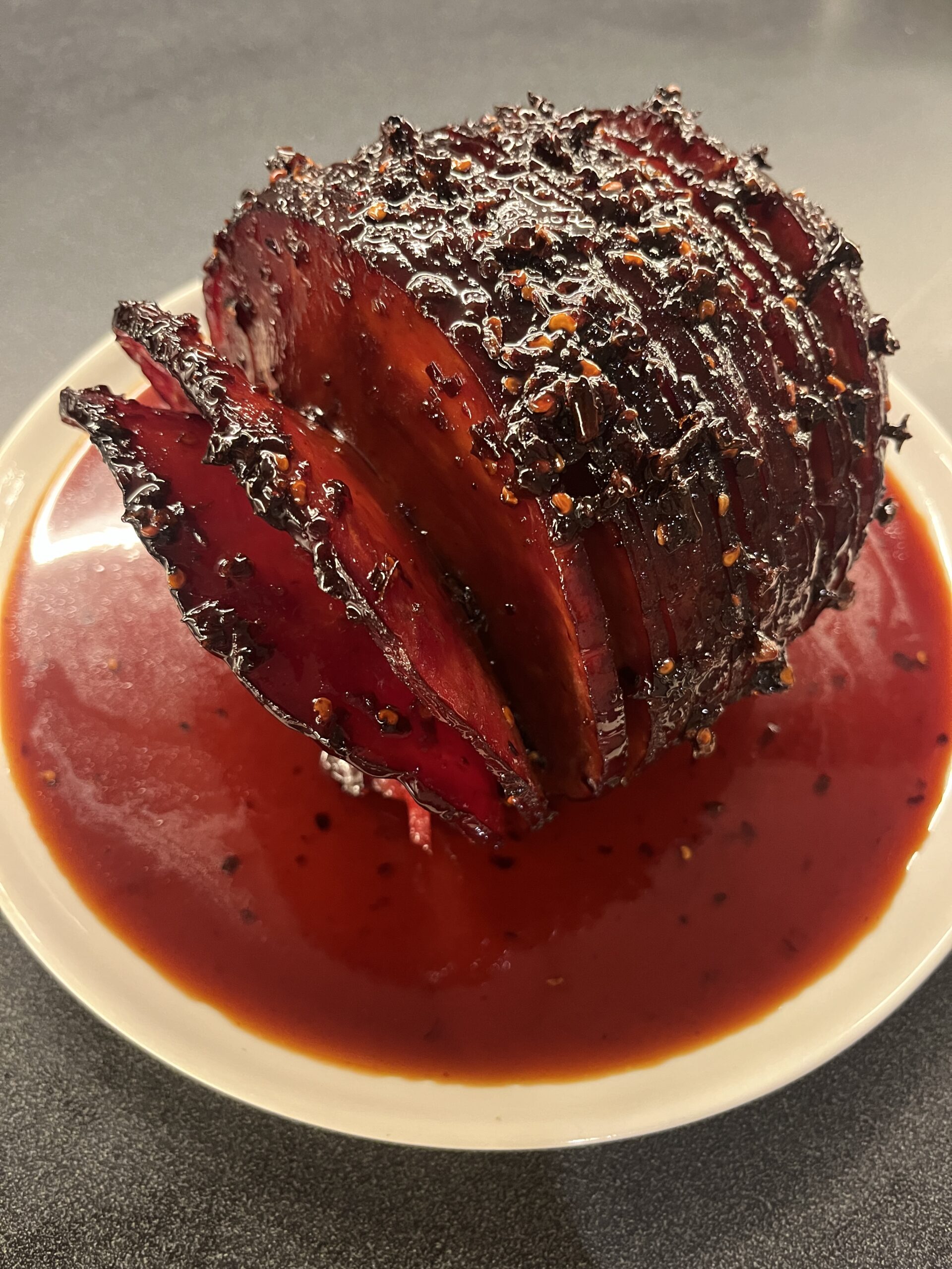 A Taste of the Holidays: Gourmet Recipes from Culinary Stars, Cookbook Authors & Celebrity Chefs - Honey, Soy, and Chili Glazed Ham by Chef Buddha Lo