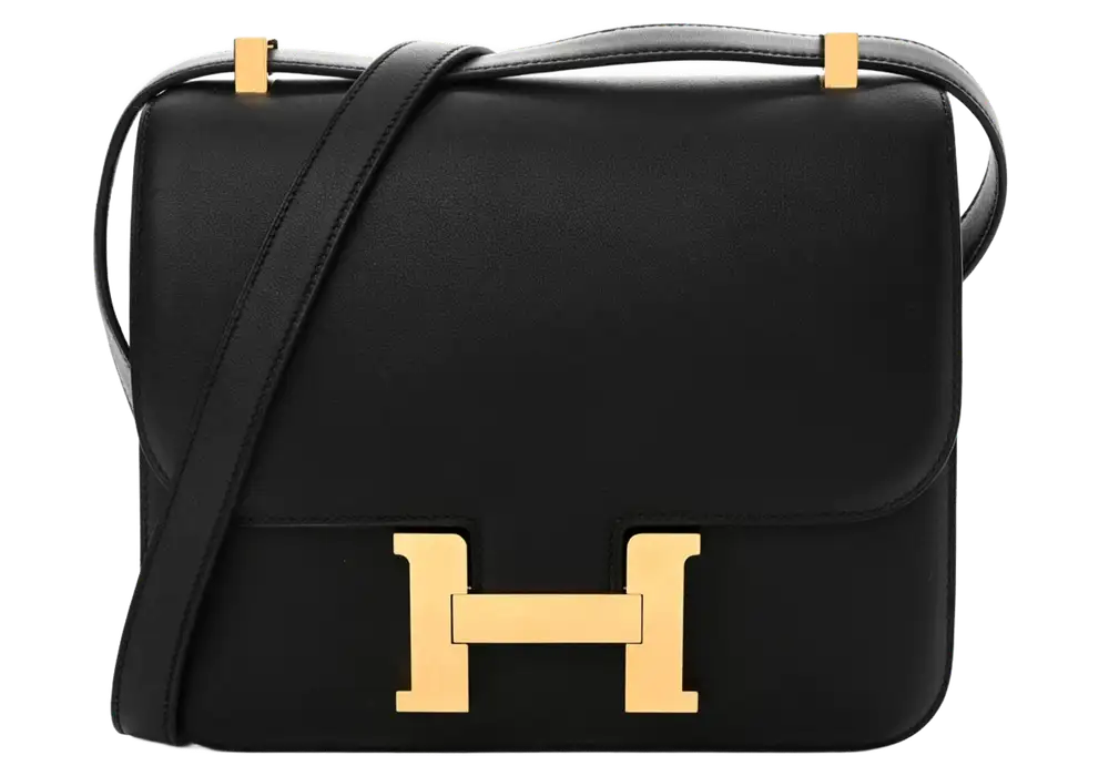 Hermes Constance 24 Bag in Swift Black Front image