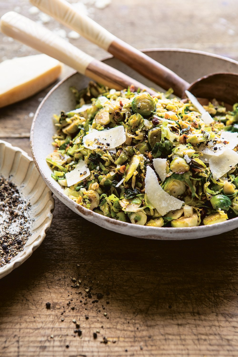 cacio e pepe brussels sprouts