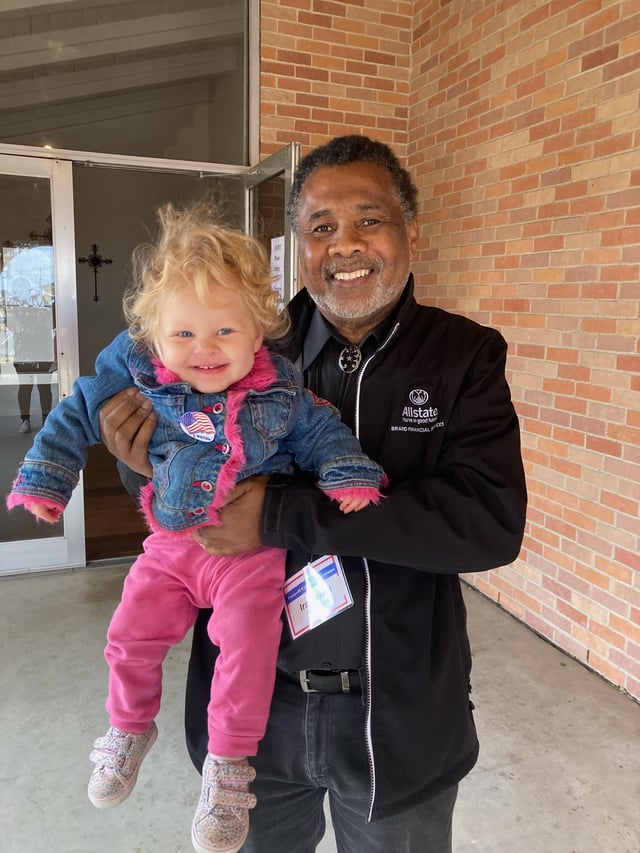 My dad with his great grand baby