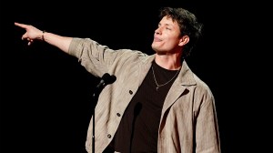 NASHVILLE, TENNESSEE - SEPTEMBER 26: Matt Rife speaks during the 2024 People's Choice Country Awards at Grand Ole Opry House on September 26, 2024 in Nashville, Tennessee.