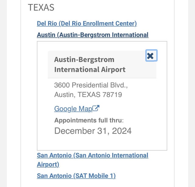 Global Entry interviews @ ABIA