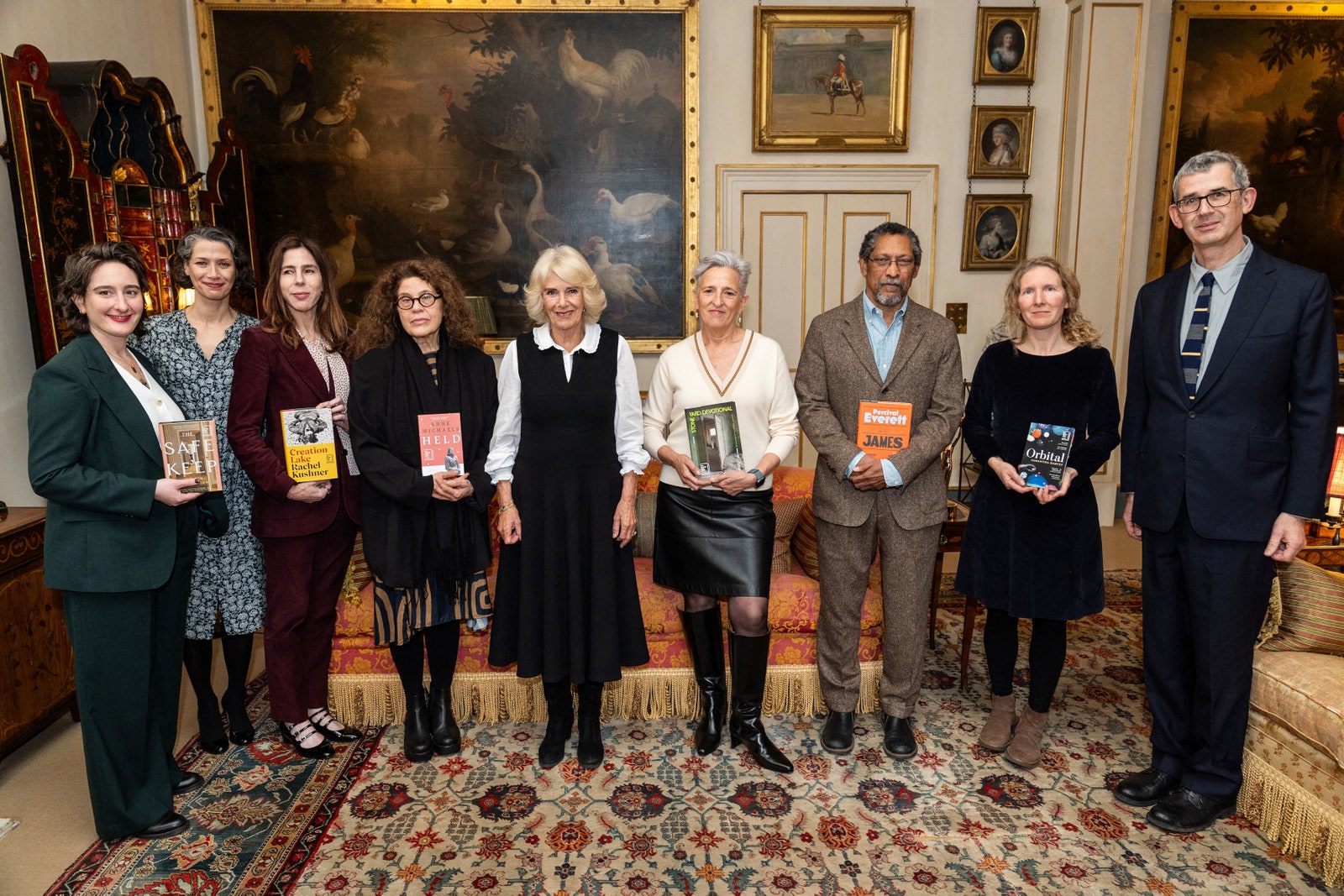 Image may contain Edmund de Waal Percival Everett Sally Potter Diane Rehm Rachel Kushner Anne Michaels and Groupshot