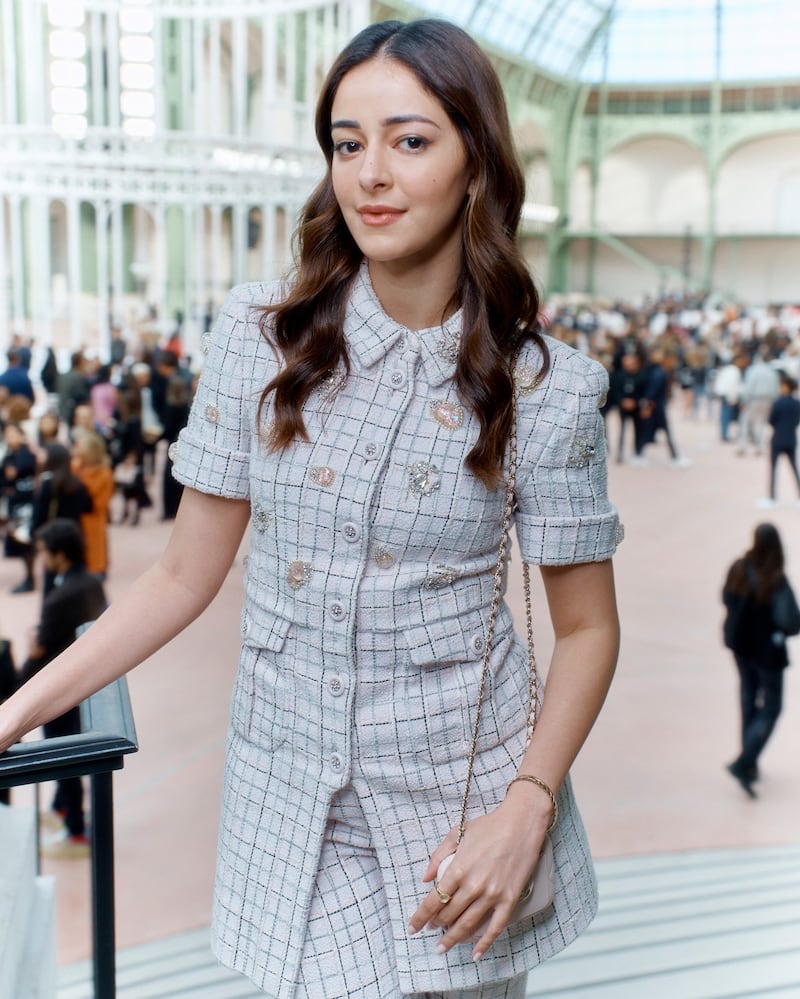 Ananya Panday sat front row at the Chanel ready-to-wear show in October 2024 during Paris Fashion Week.