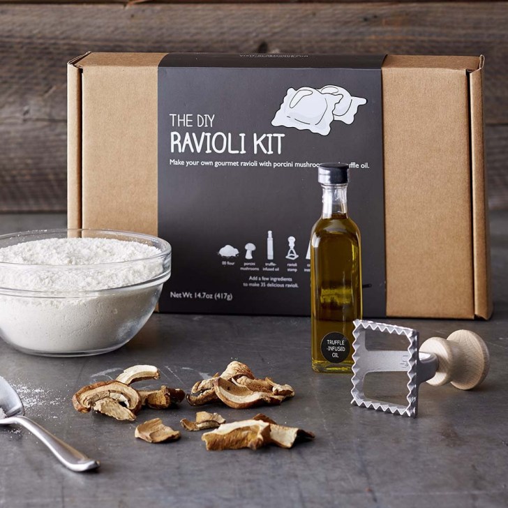 DIY homemade ravioli pasta making kit unique Christmas gift ideas