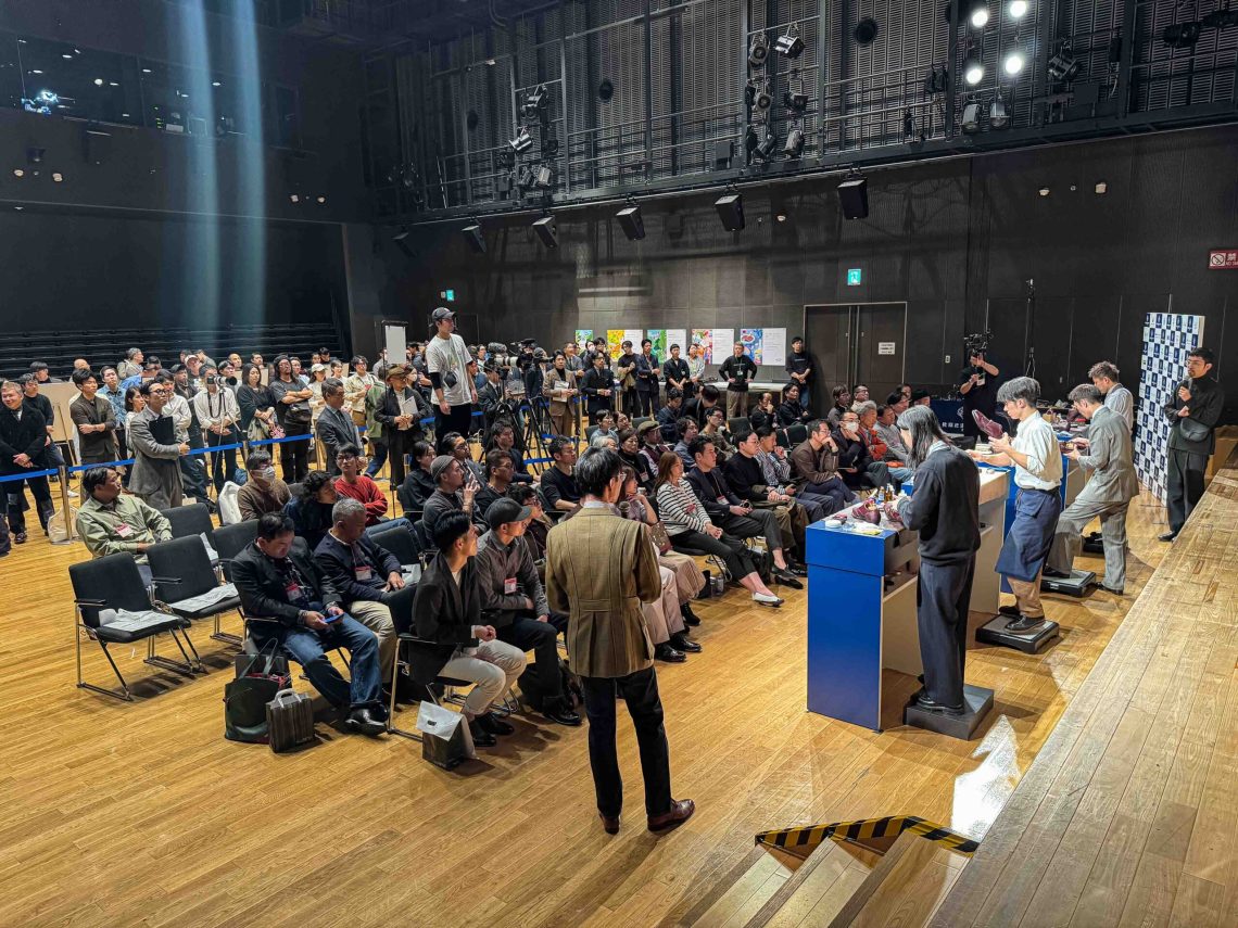 From the final day of the Japanese shoe shine contest in Osaka.