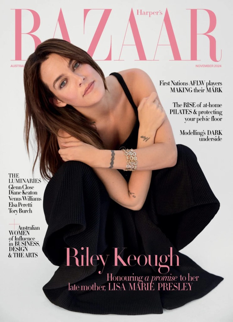 Harper’s Bazaar Australia & New Zealand November 2024 : Riley Keough by David Roemer 