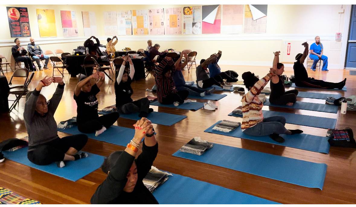 free-your-mind-sf-yoga-session-opera-house-102524-by-kevin-epps, ‘Free Your Mind SF’ campaign shines light on mental health awareness in underserved communities, Culture Currents Local News & Views 