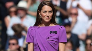 Catherine Princess of Wales during day fourteen of The Championships Wimbledon 2024 at All England Lawn Tennis and Croquet Club on July 14, 2024 in London, England.