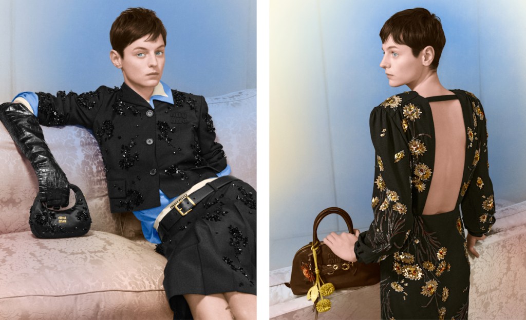 Miu Miu Holiday 2024 : Emma Corrin by Lengua 