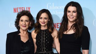 Kelly Bishop. Alexis Bledel and Lauren Graham