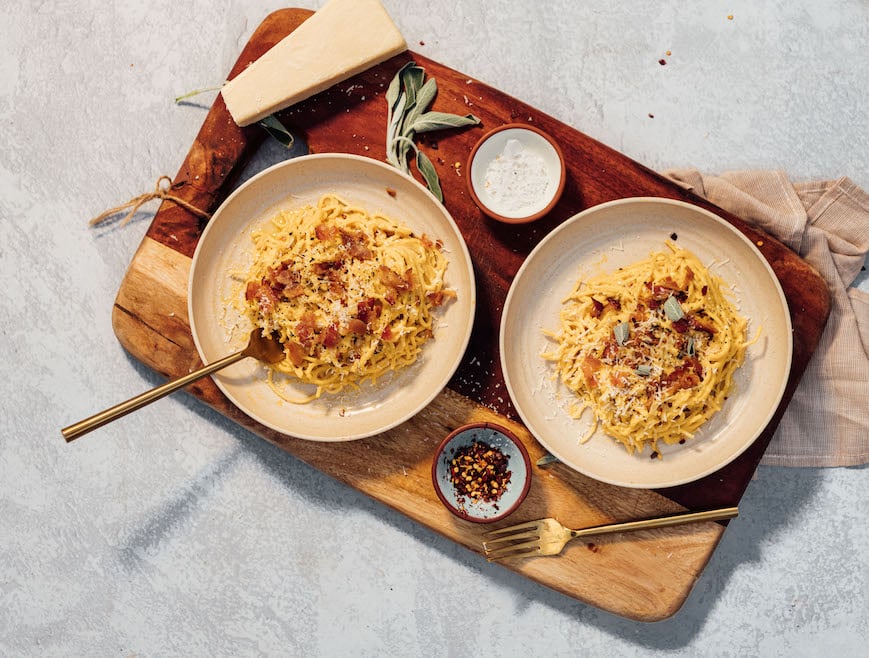 creamy butternut squash pasta_thanksgiving potluck lideas