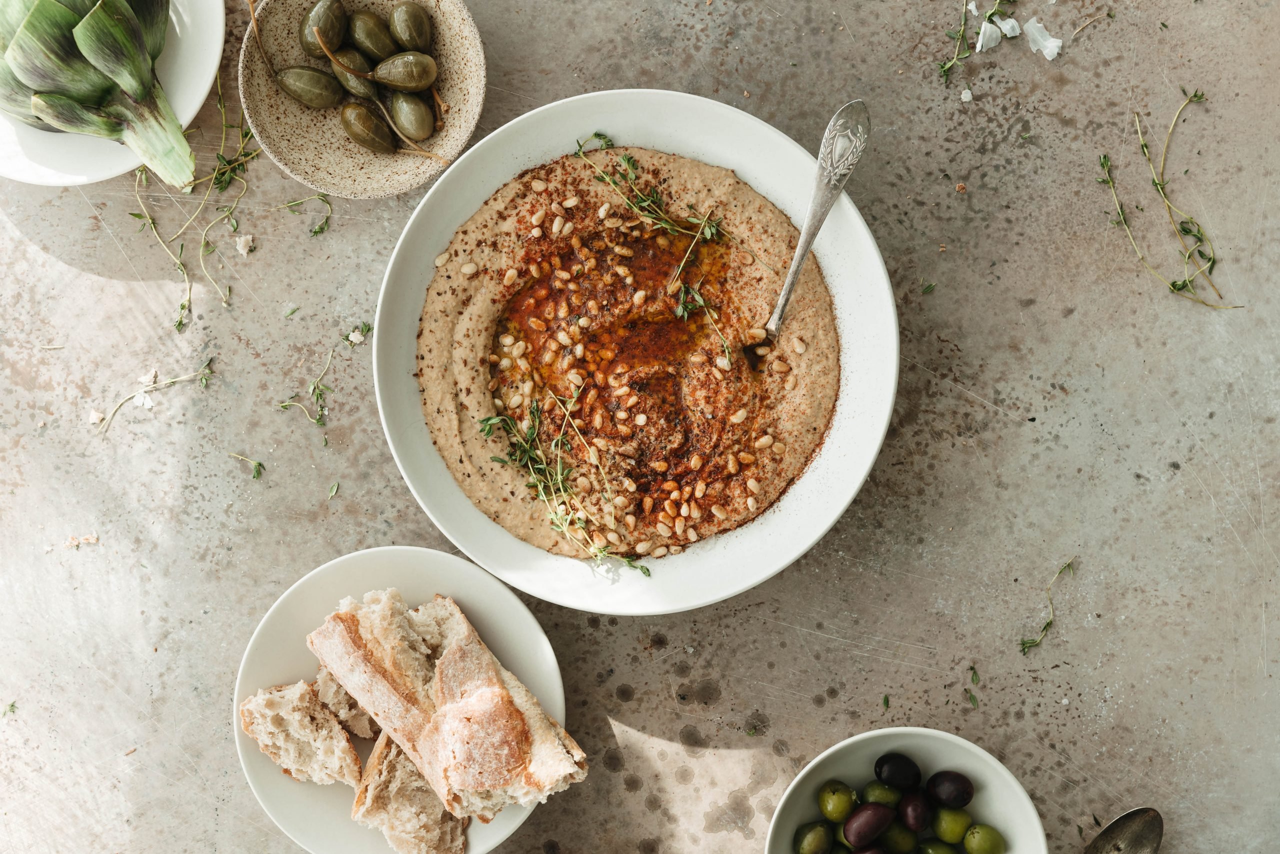 smokey eggplant spread_Thanksgiving potluck ideas 