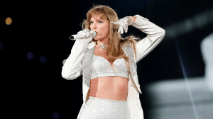 Taylor Swift performs onstage during "Taylor Swift | The Eras Tour" at Caesars Superdome on October 25, 2024 in New Orleans, Louisiana.