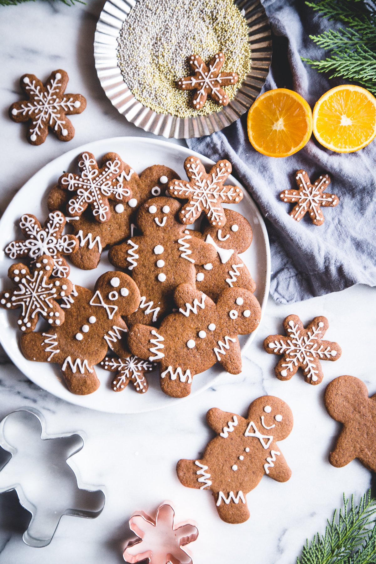 vegan orange gingerbread cookies_homemade food gifts