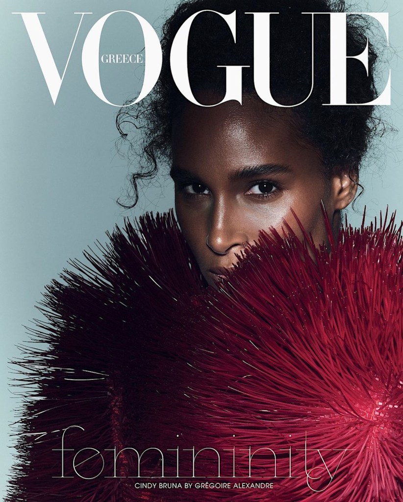 Vogue Greece November 2024 : Cindy Bruna by Gregorie Alexandre