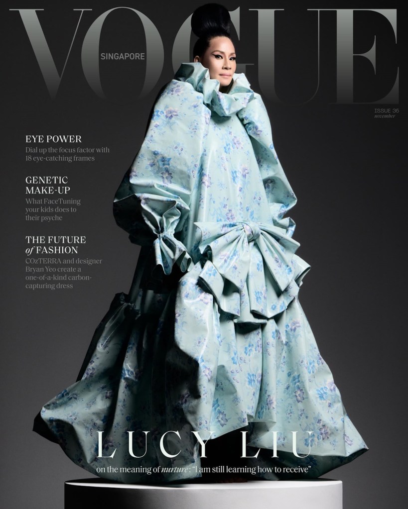 Vogue Singapore November 2024 : Lucy Liu by Victor Demarchelier 