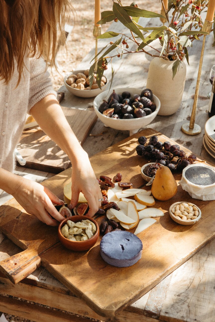 fall harvest vegan cheeseboard