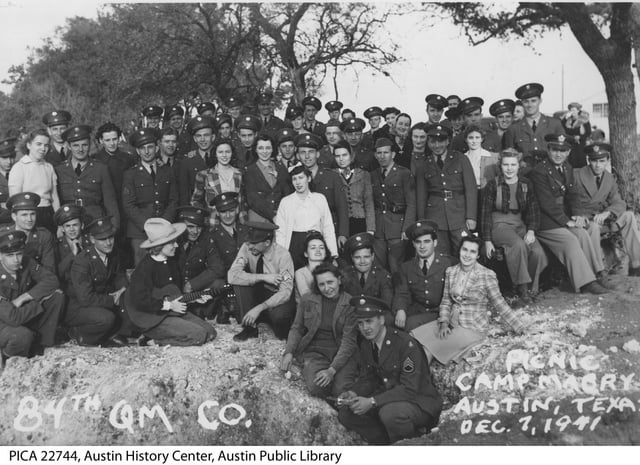 84th Quartermaster Company Picnic at Camp Mabry - December 7, 1941