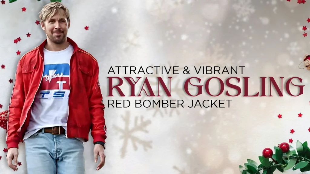 Ryan Gosling Red Bomber Jacket