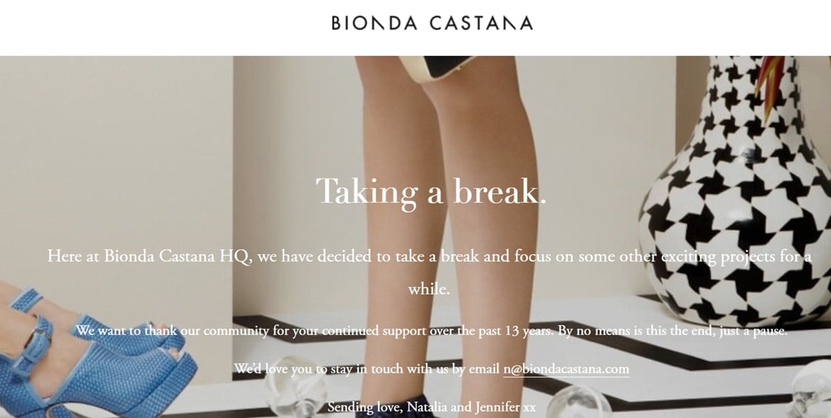 Bionda Castana founders Natalia Barbieri and Jennifer Portman are announcing another break in July 2021