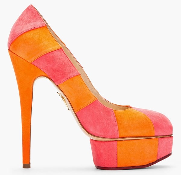 Charlotte Olympia Priscilla Pumps orange pink