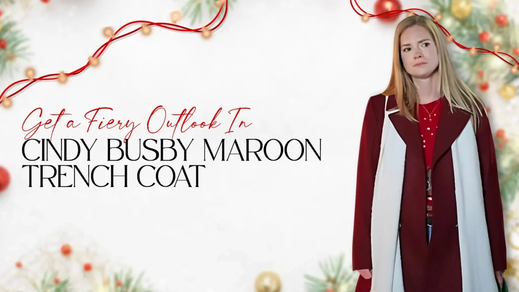 Cindy Busby Maroon Trench Coat