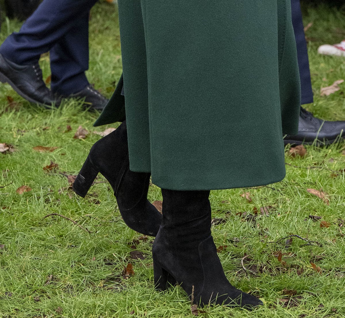 Kate Middleton completes a wintry royal ensemble with bespoke Gianvito Rossi knee-high boots