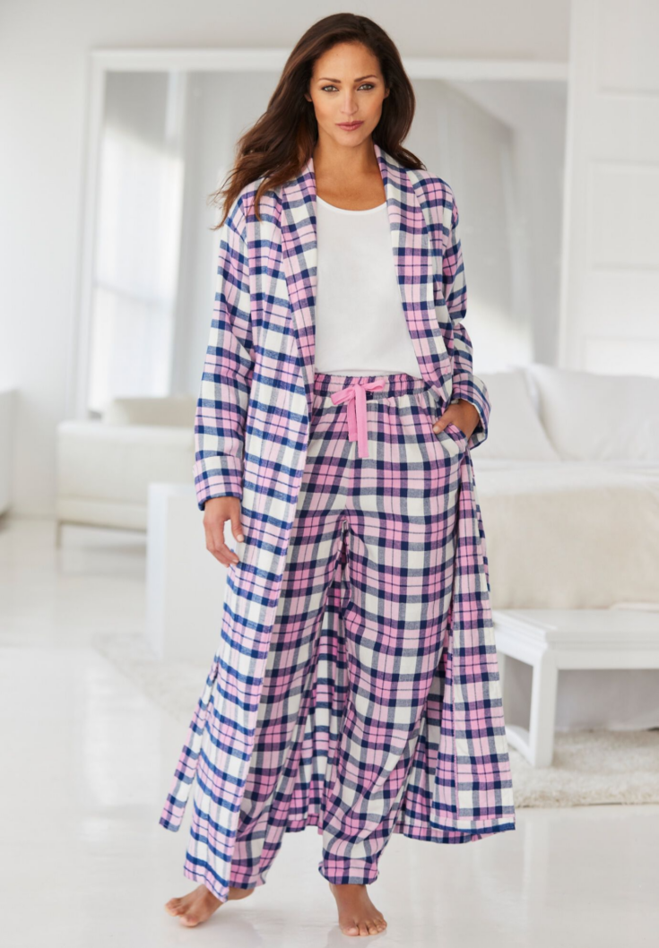 Long Flannel Robe