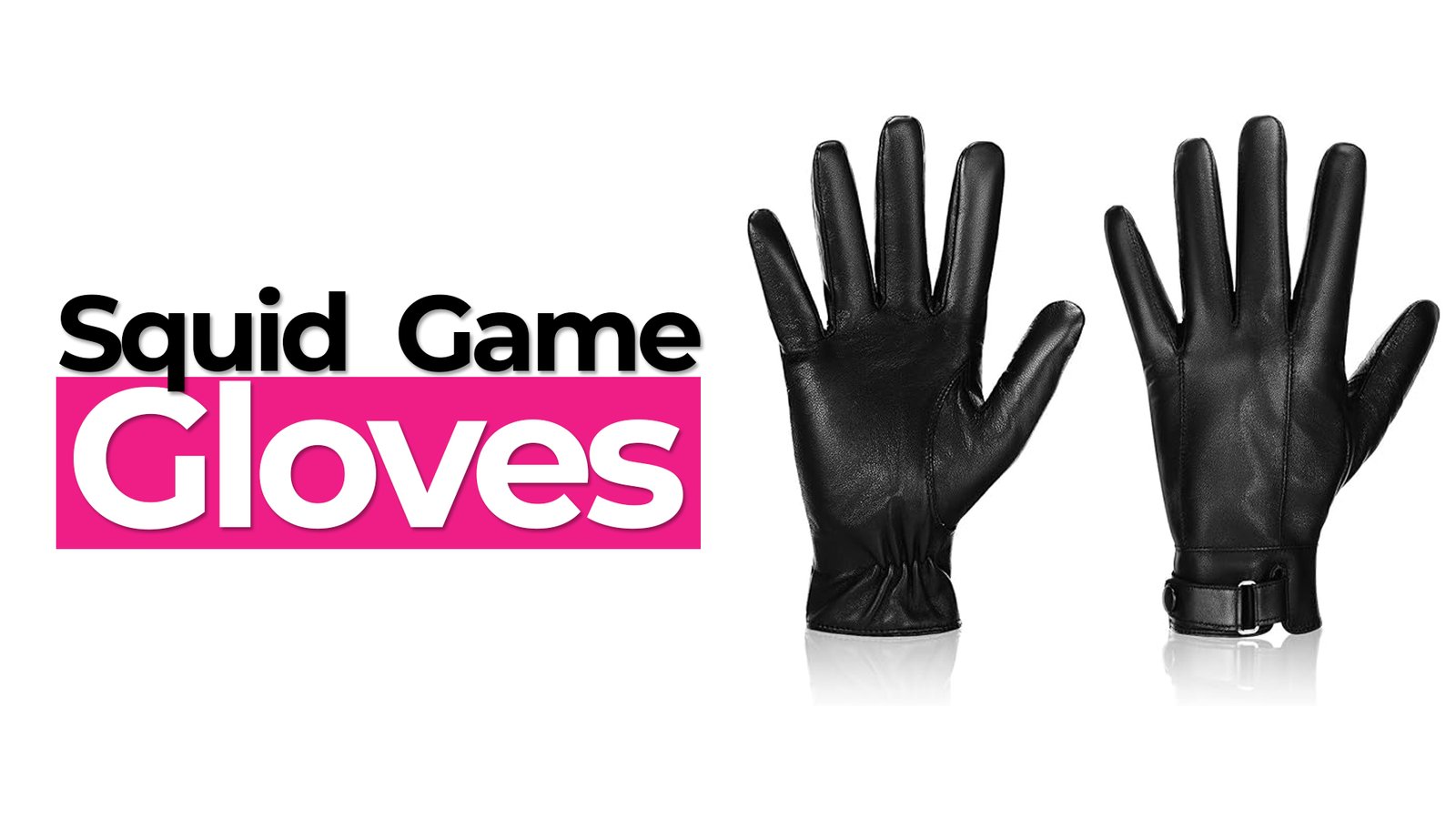 Squid Game Pink Soldiers Costume​ Gloves