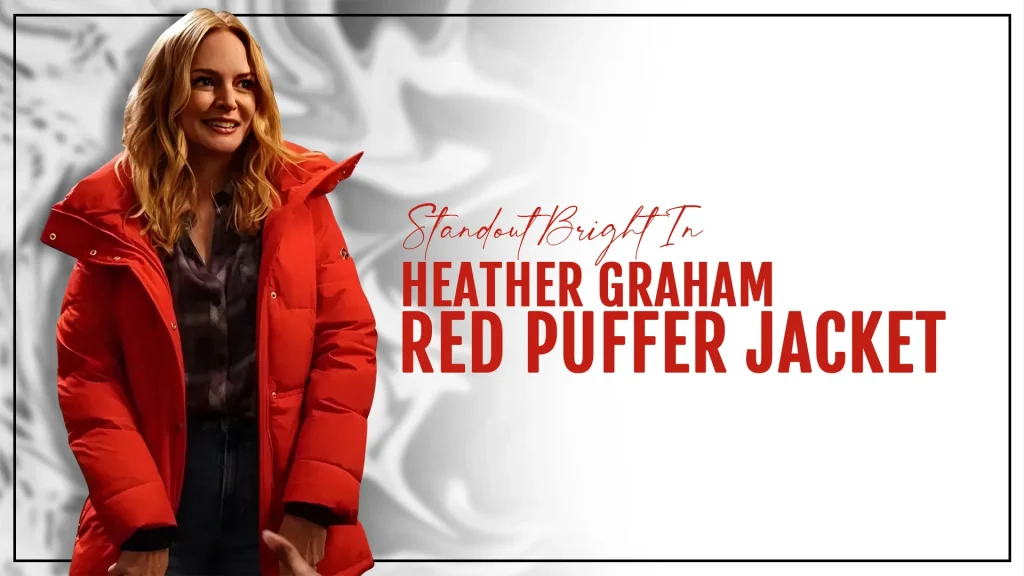 Heather Graham Red Puffer Jacket