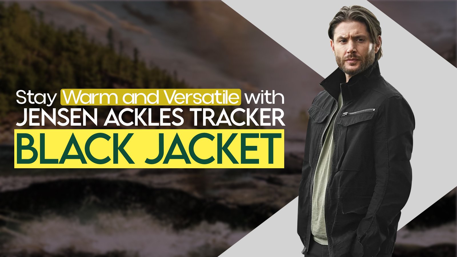 Stay Warm and Versatile with Jensen Ackles Tracker Black Jacket