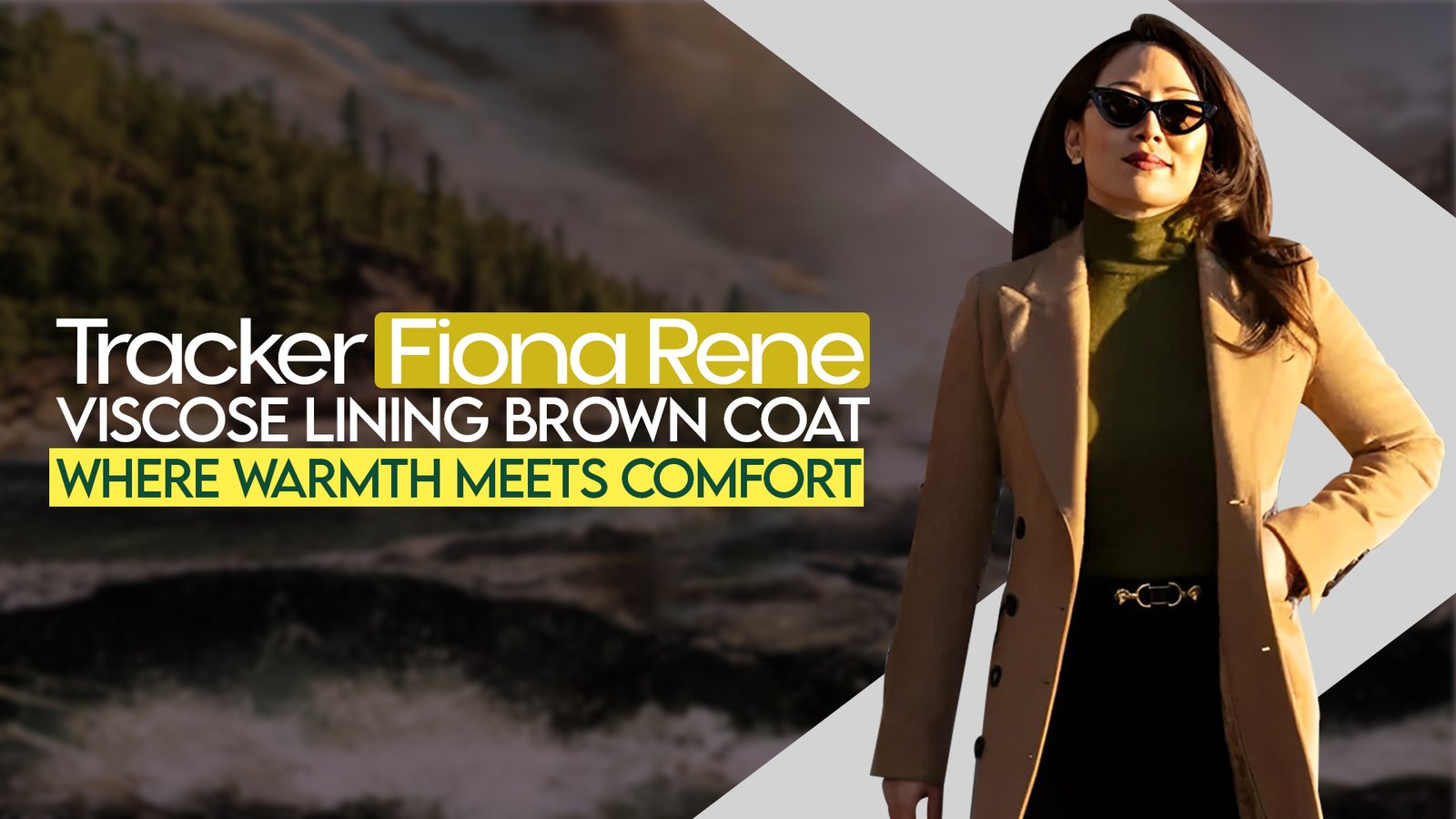 Tracker Fiona Rene Viscose Lining Brown CoatWhere Warmth Meets Comfort