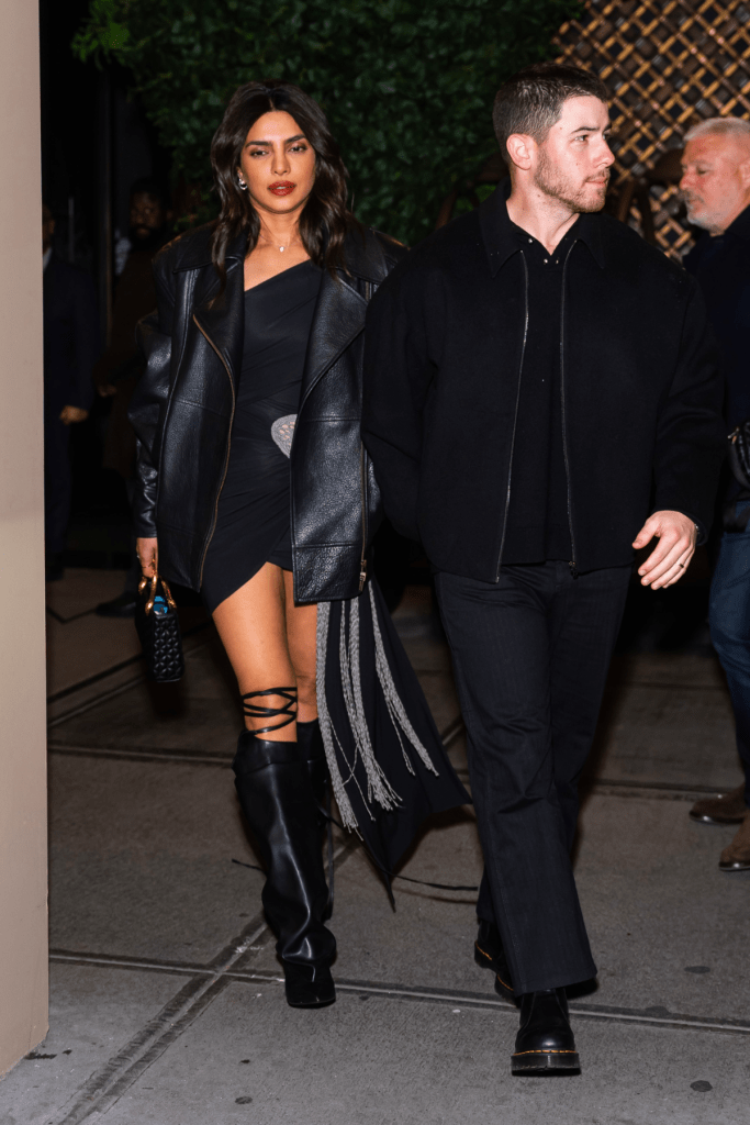 Priyanka Chopra Nick Jonas date night outfit photos