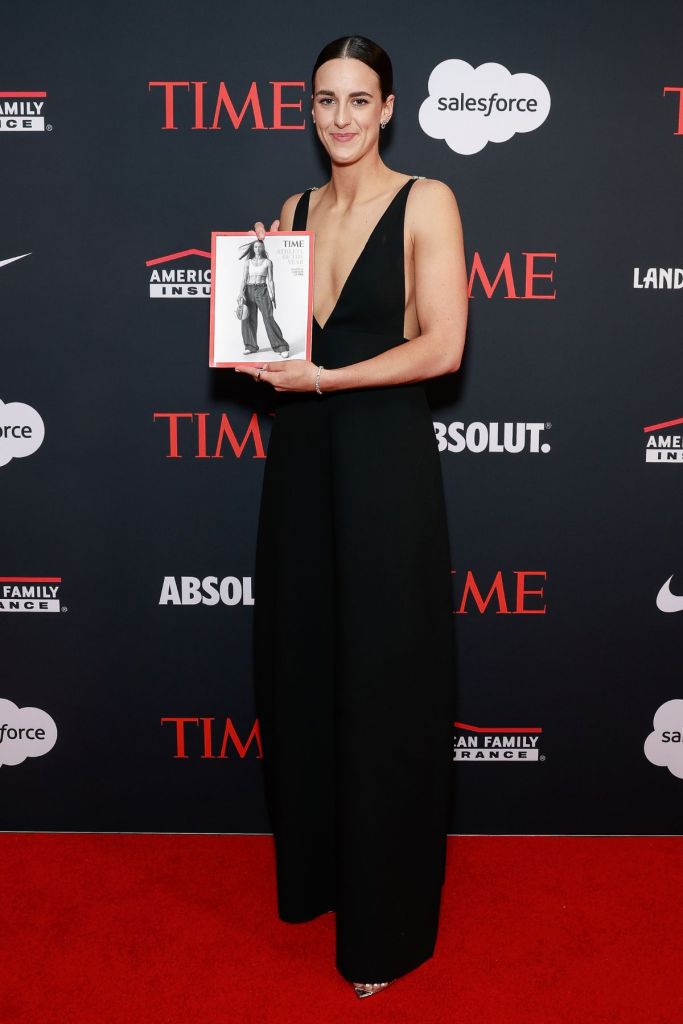  Caitlin Clark attends the 2024 A Year In TIME dinner at Current at Chelsea Piers on December 11, 2024 in New York City. 