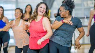 Women in an exercise class