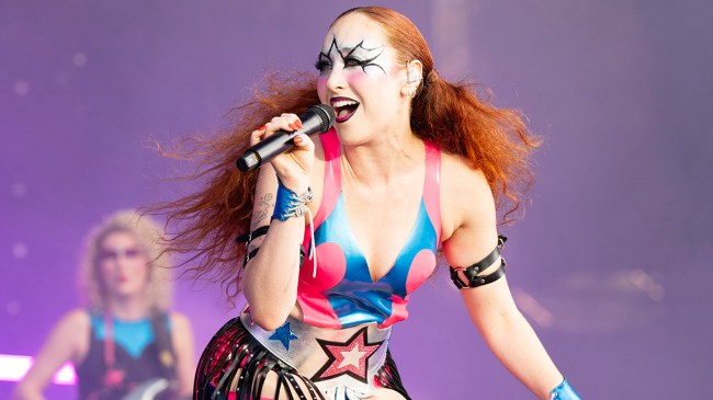 Chappell Roan performs during 2024 Lollapalooza Festival at Grant Park on August 01, 2024 in Chicago, Illinois. 