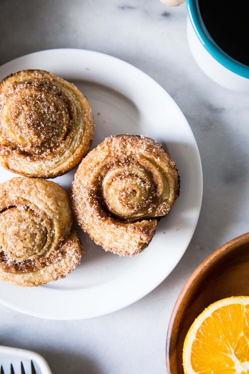 Christmas puff pastry rolls