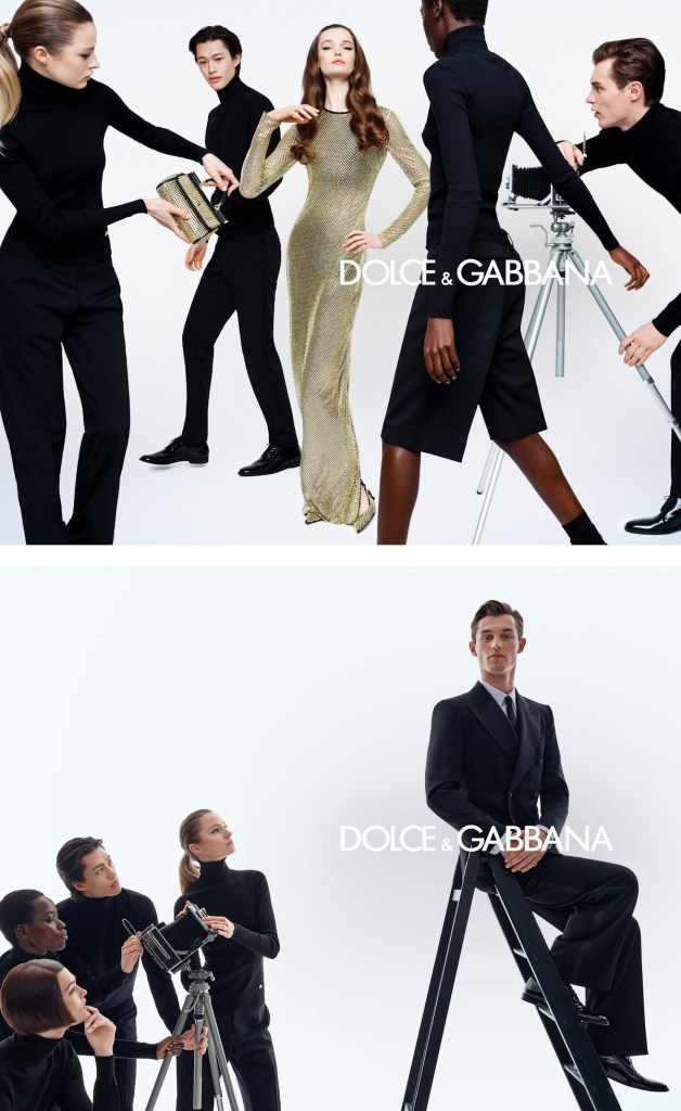 Dolce & Gabbana Holiday 2024 : ulu Tenney, Awar Odhiang, Felice Nova Noordhoff, Kit Butler, and Mathieu Simoneau by Gordon von Steiner