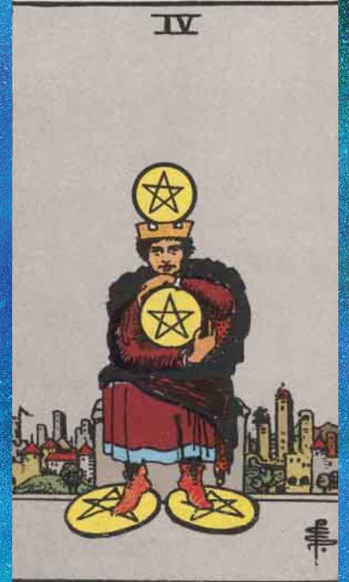 four of pentacles tarot card