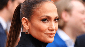 Jennifer Lopez Lashes at "The Flash" Premiere