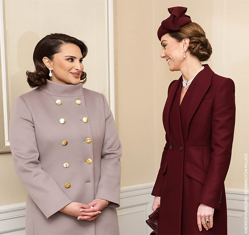 The Princess of Wales and Her Highness Sheikha Jawaher bint Hamad bin Suhaim Al Thani