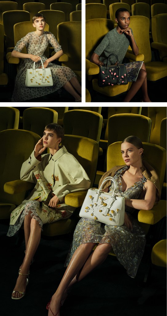 Prada 'Galleria' Handbags 2024 : Ella Rattigan, Ornella Umutoni, Amanda Murphy & Lexi Boling by Reto Schmid