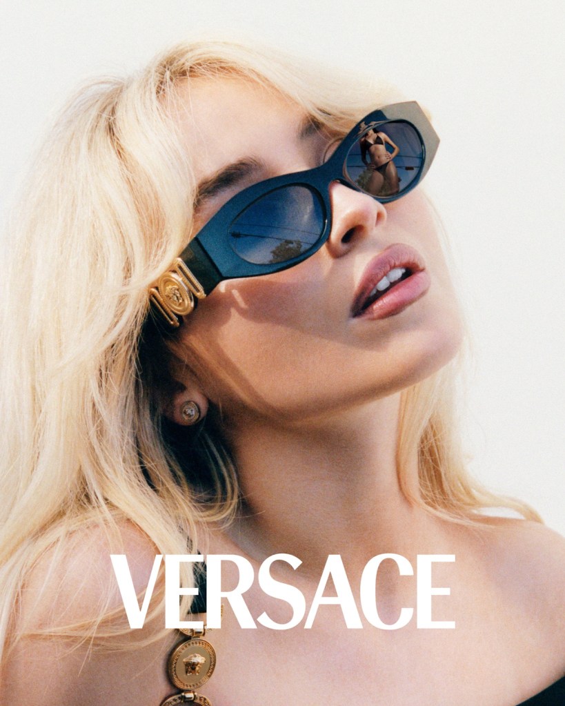 Versace Eyewear 2024 : Sabrina Carpenter & Alexandre Sarr by Rosie Marks
