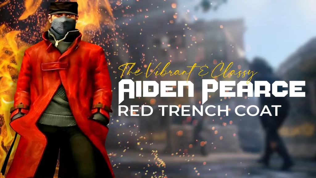 Aiden Pearce Red Trench Coat