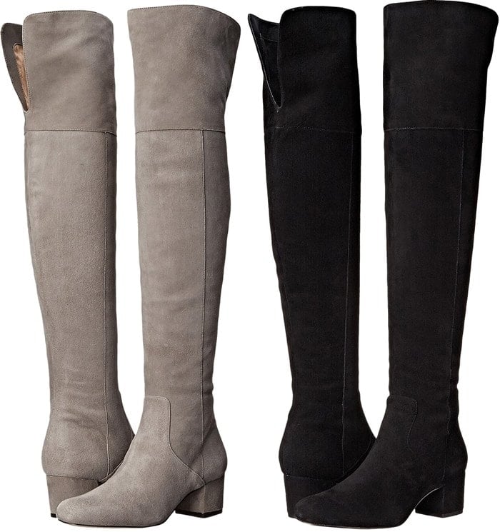 Sophisticated Sam Edelman over-the-knee boots cut from smooth suede