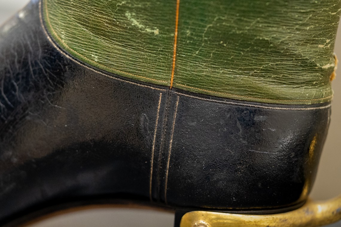 Upper stitching is superbly made.