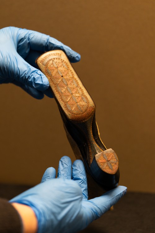 A small, slim shoe.