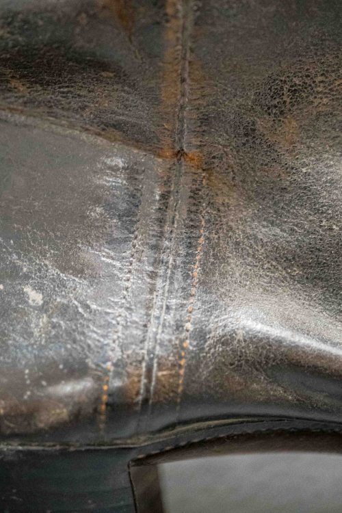 Skin stitched side seam.